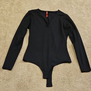 SPANX Black V-Neck Bodysuit